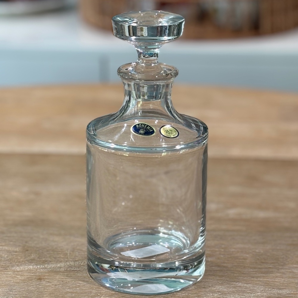 Bohemia Crystal Whisky Decanter – 24% Lead Crystal, Czech Republic